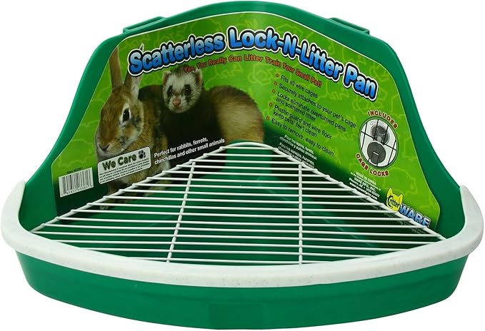 Ware Manufacturing Plastic Scatterless Lock-N-Litter Bigger Pet Pan, Jumbo - Colors May Vary