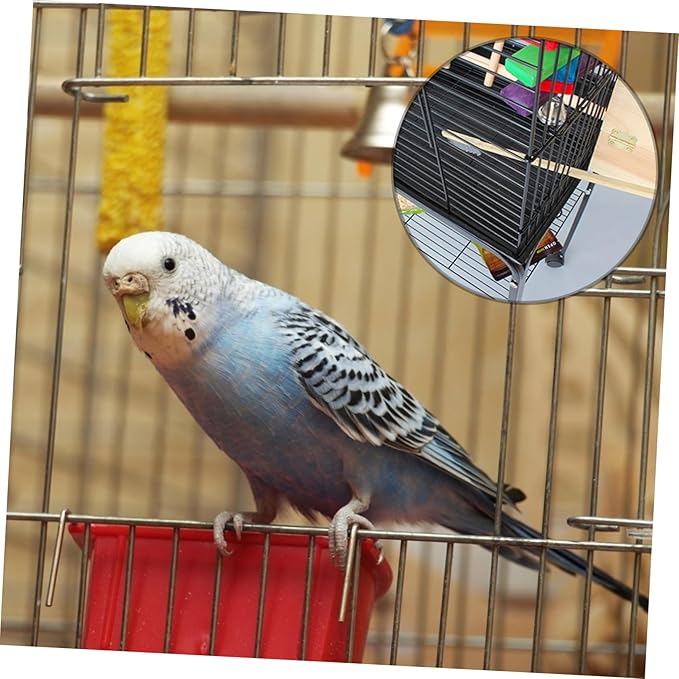 Angoily 4pcs Bird Cage Cleaning Set Brush and Shovel Kit for Parrot and Pets Easy to Use Cage Accessory for Daily Maintenance