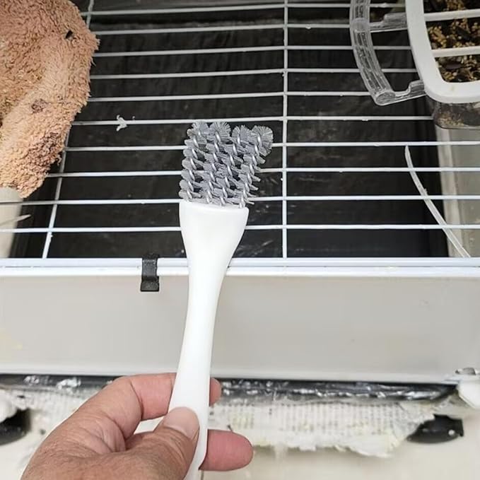 5Pcs Bird Cage Kits Stainless Steel Tool Brush for Excrement and Dirt Removal for Small Pet