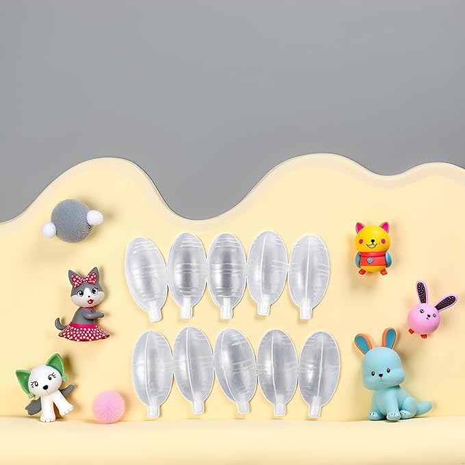 GANPUB 10Pcs Squeaky Noise Maker Bb Squeakers Squeakers Repair Fix Insert Replacement Plastic Dog Cat Parrot Bird Rabbit DIY Toys Accessories Squeakers for Dog Squeaky Toys, Transparent