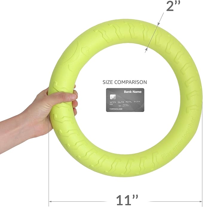PetSpy Dog Ring Toy – Flying Ring for Outdoor Play, Floating Training & Fetch Toy for Throwing, Catching & Chewers – Durable EVA Flying Disc for Small, Medium & Large Dogs