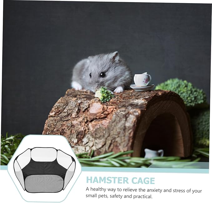 Multi-Function Foldable Pet Playpen Hexagonal Durable Tent for Small Animals Breathable Polyester Design for Indoor Outdoor Use for Dogs Cats Bunnies and More
