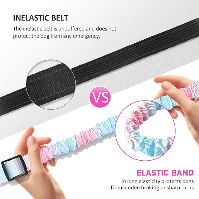 2-Pack Pet Car Seat Belt Leash - Adjustable Dog Safety Harness for Small, Medium & Large Dogs, Vehicle Seat Belt Tether with Quick Clip & Cleaning Brush Set ﻿
