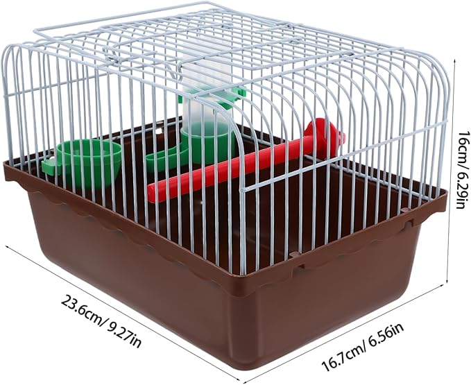 Spacious Portable Bird Cage with Perch Food Container Water Bottle for Parrots Lovebirds Animals Lightweight Travel Carrier for Outdoor Adventures and