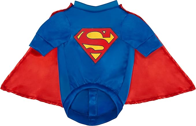 DC Comics Superheroes: Superman Pet Costume for For Dogs or Cats by Rubies, Large