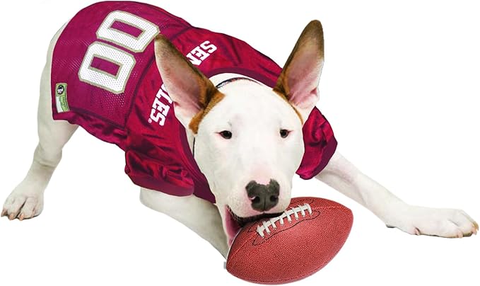 Pets First Mesh Jersey for Dogs & Cats, X-Large. Licensed Big Dog Jersey with Your Favorite Football/Basketball College Team (Pack of 2)