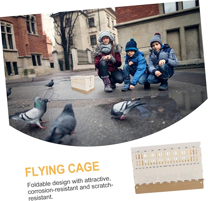 ibasenice Training Cage for Pigeons Portable Birdcage Kitten Rabbit Carrier Pet Travel