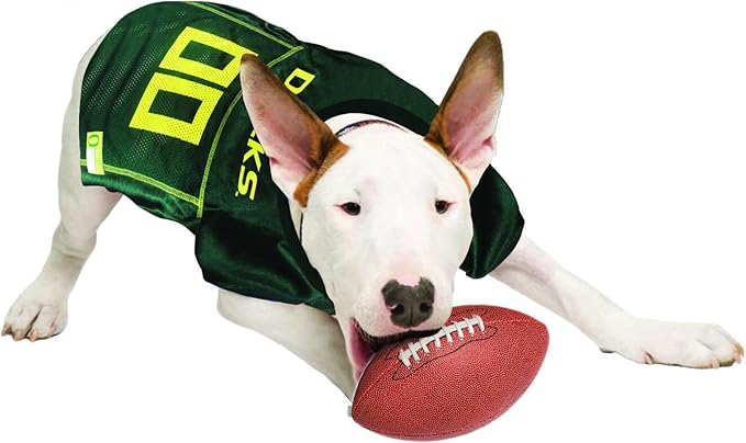 Pets First NCAA College Oregon Ducks Mesh Jersey for DOGS & CATS, X-Small.Licensed Dog Jersey with your Favorite Football/Basketball College Team