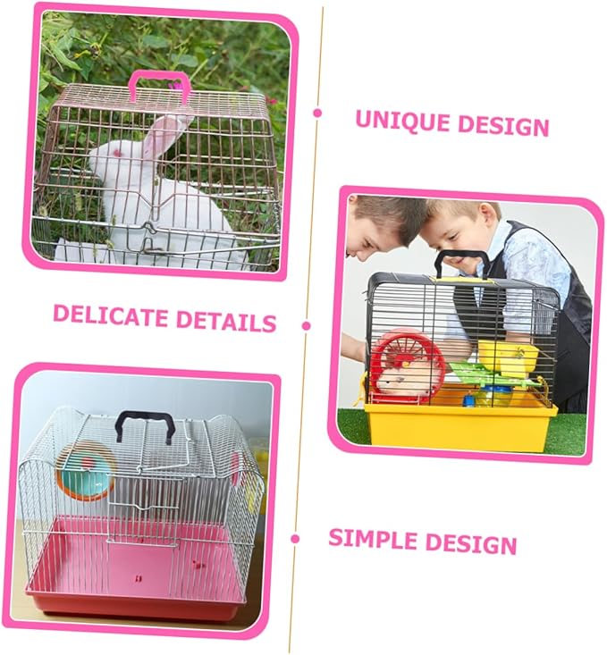HANABASS 20pcs Multi-use Pet Cage Handles Plastic Cage Lifting Handles for Birds Parakeets Guinea Pigs Hamsters Easy Installation
