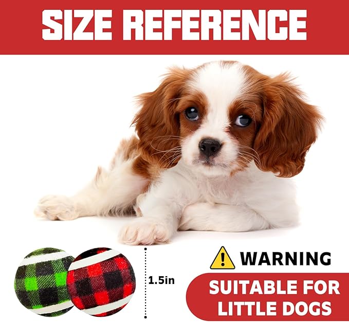 X-Small Dog Tennis Balls Dog Toys Ball 1.5" Pack of 12, Fit Ball Launchers,Dog Toys