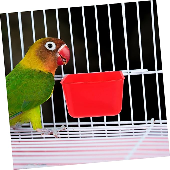 KESYOO 4pcs Cage Cup Feeders Hanging Bird Cage Feeder Bowl Robust Construction Pet Water Cup Rabbit Feeding Dishes Parrot Rooster Water Bowl