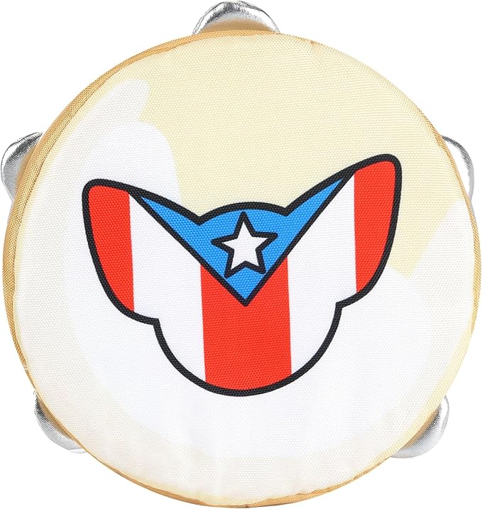 Toy Doggie Puerto Rican Flag Squeaky Pet Toys | Instrument-Inspired Perrandeo Kit – 3-Pack Toys for Dogs and Cats | Durable & Engaging for All-Day Play | 9”H x 7”W
