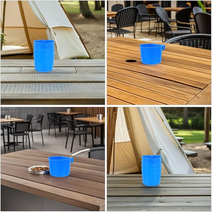 PRETYZOOM 8pcs Hanging Bird Cage Cups and Rabbit Food Bowls, Thickened Pet Water Feeding Bowls 8.3x8.3x6cm, Suitable for Chicken Coop, Small Animals, Pigeons, and Kennel Use