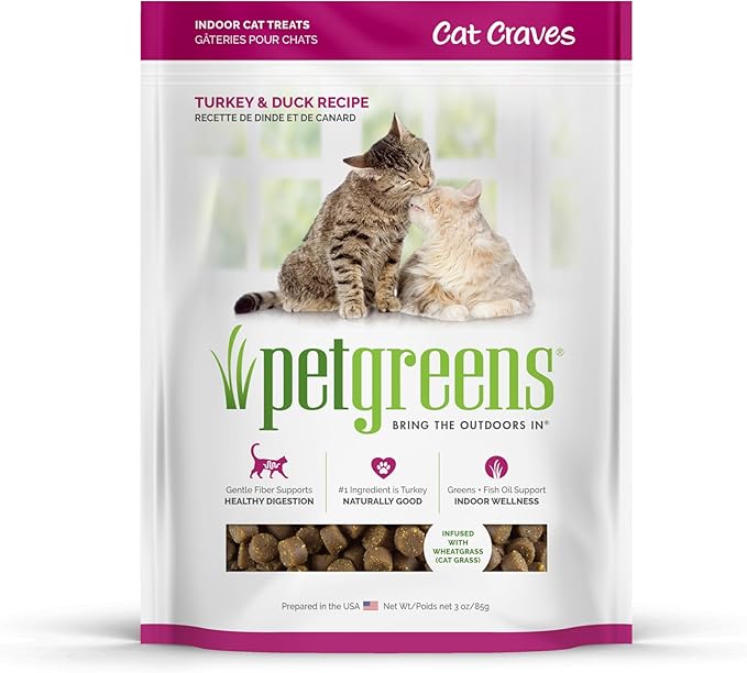 Pet Greens Bellrock Growers Semi-Moist Turkey and Duck Cat Treat (12004) brown 3 Ounce (Pack of 1)