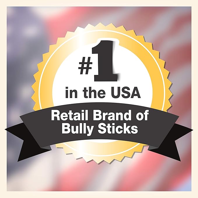 Cadet Bully Sticks for Small Dogs, All-Natural Beef Pizzle, Rawhide-Free Long-Lasting Dog Chews for Aggressive Chewers, 1 Count