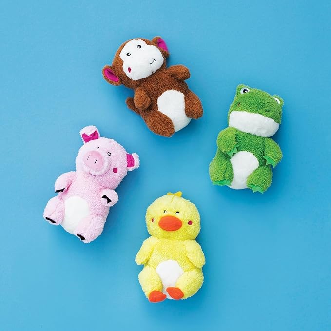 ZippyPaws - Cheeky Chumz Super Soft Squeaker Plush Dog Toy with Unique Sound - Pig