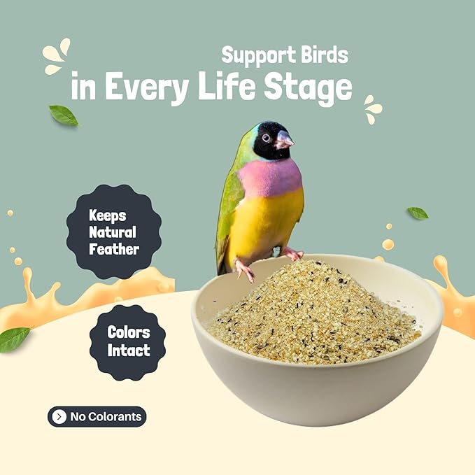 Elisir is an Egg Paste High in Protein and Fat Ideal for Canary, Finch and Pigeon, Bird Food, Egg and Seed Based Food, Food for Chicken and Poultry, Pet Food, 1Kg Bag