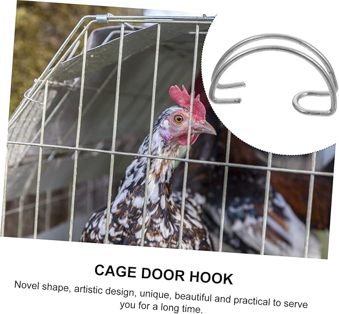 BESPORTBLE 40pcs Heavy-Duty Cage Door Hooks Multifunctional Hooks for Bird and Rabbit Cages Space-Saving Design for Home Use Durable Steel Construction