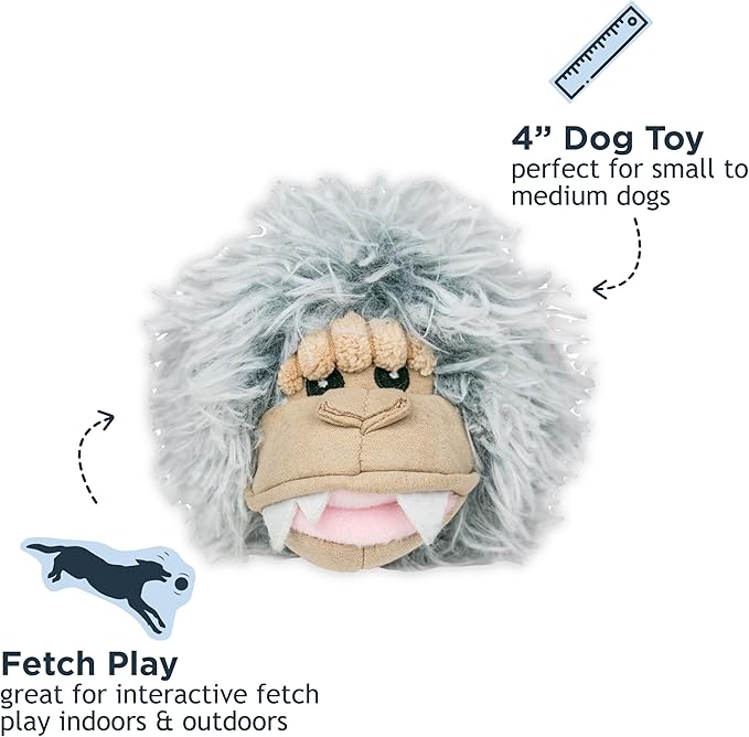 Tall Tails 2-in-1 Fetch Ball Dog Toy, Yeti
