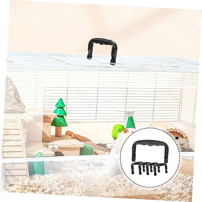Yardwe 5pcs Portable Plastic Bird Cage Handle for Easy Lifting Ergonomic Grip for Outdoor Pet Transport and Lightweight Design for Small Animals and Pet Cages