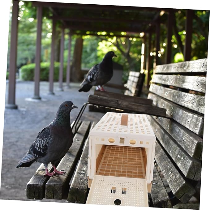 ibasenice Training Cage for Pigeons Portable Birdcage Kitten Rabbit Carrier Pet Travel