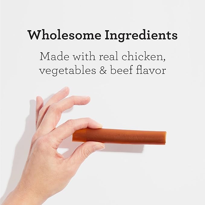 DreamBone DreamSticks,Rawhide Free Dog Chew Sticks Made with Real Beef and Vegetables,15 Sticks,(Pack of 2)