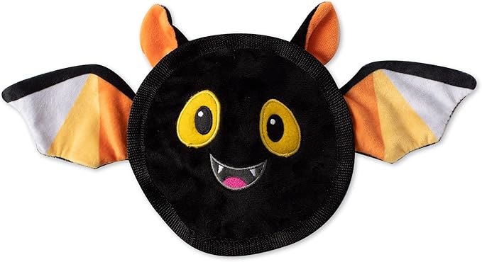 Fringe Studio Plush Dog Toy, Durable, Bat's The Way It is (729058), Multicolored
