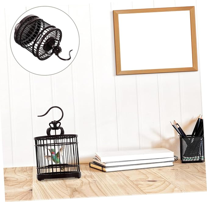 KOMBIUDA Hanging Decorative Bird Cage for Small Pets Stylish Plastic Habitat for Crickets Hamsters and Hummingbirds for Girl Birthday Party Decorations and Home Decor