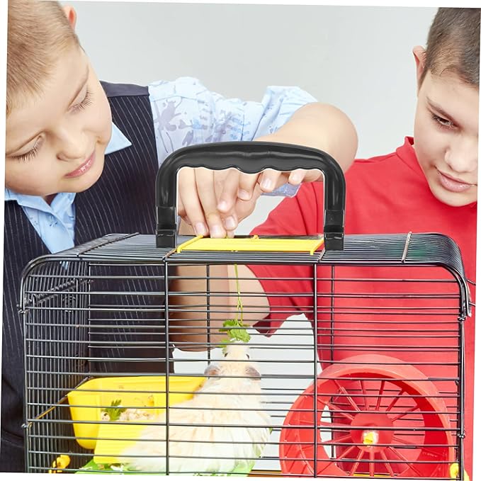 VICASKY 5pcs Portable Pet Cage Handle Durable Plastic Lifting Handles for Bird Cages Hamster Carriers Pet Crates Smell Comfortable Grip for Outdoor Use