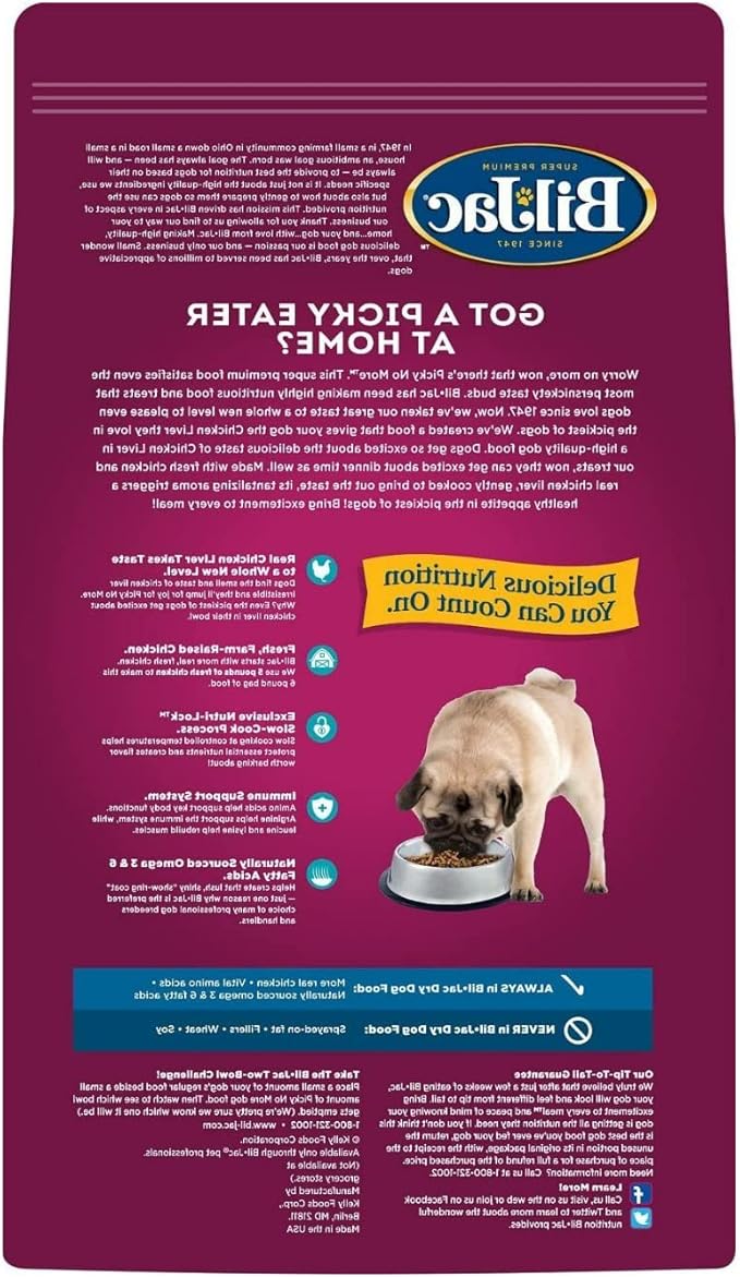 Bil-Jac Picky No More Small Breed Chicken Liver Dry Dog Food | 6 lb