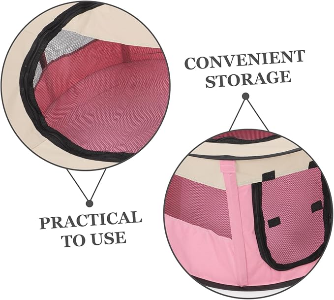Toyvian Pet Playpen for Small Dogs Cats Portable Indoor Outdoor Playpen with Enclosed Design for Breeding Nurturing Multi Function Animal Tent