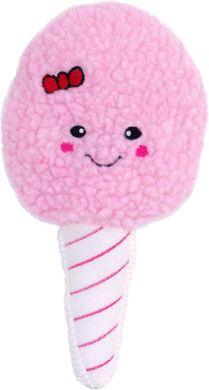 Zippy Paws Zp910 Squeakie Pattiez - Cotton Candy Dog Toy