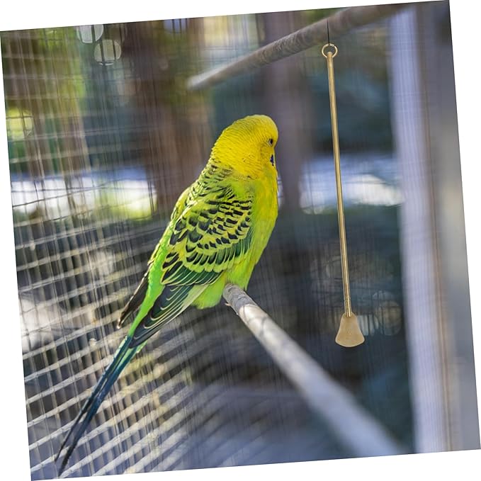 Happyyami Bird Poop Cleaning Tool Metal Brush for Small Animals Cage Bird Cage Accessory