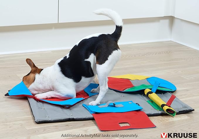 Kruuse Buster ActivityMat Starter Set – Interactive Dog Enrichment Puzzle Mat with 3 Activity Tasks – Mental Stimulation Training Toy for Dogs – Vet-Recommended Cognitive Toy for All Breeds