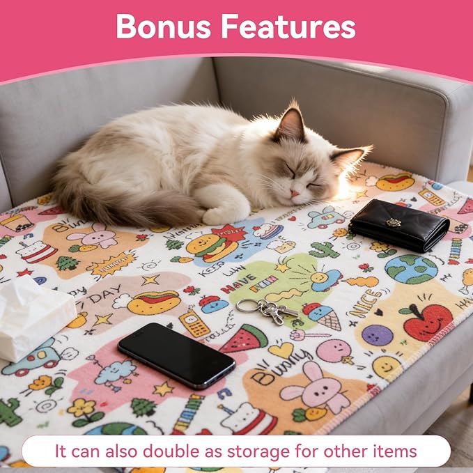 Cat Wrap for Cutting Nails，Cat Restraint for Nail Clipping，Cat Grooming Wrap for Cat Shower, Anti-Scratch Anti-Escape Multifunctional Pet Tool,27.5in