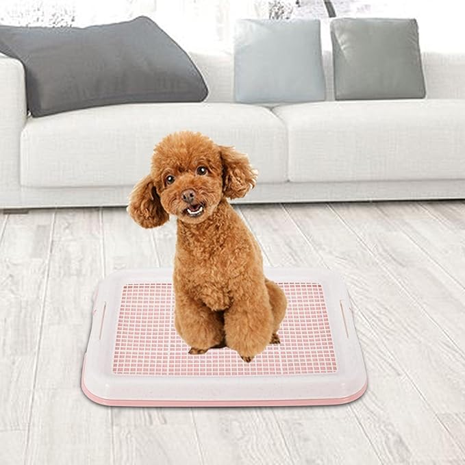 Indoor Dog Potty Training System for Small Breeds, Pink