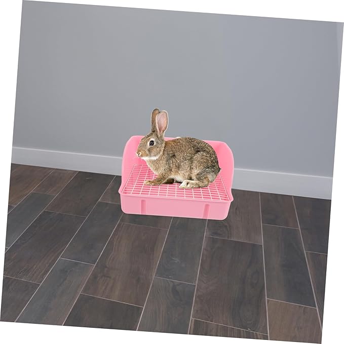Large Plastic Rabbit Litter Box Pet Litter Box Easy Cleaning Guinea Pig