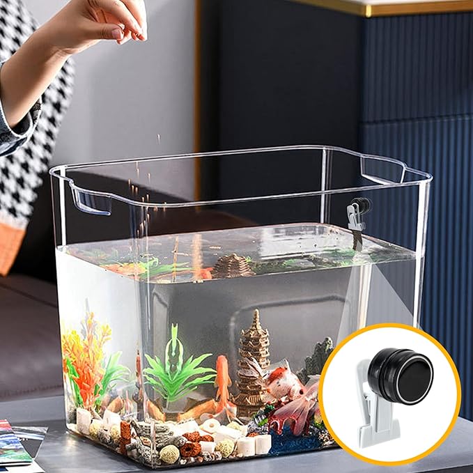 Seaweed Clip Strong Magnetic Seaweed Fish Feeder Clip Portable Fish Tank Feeder Mini Veggie Feeder Clip Practical Fish Tank Accessories for Fish and Aquatic Pets, Automatic Fish Feeder, Fish Feeder