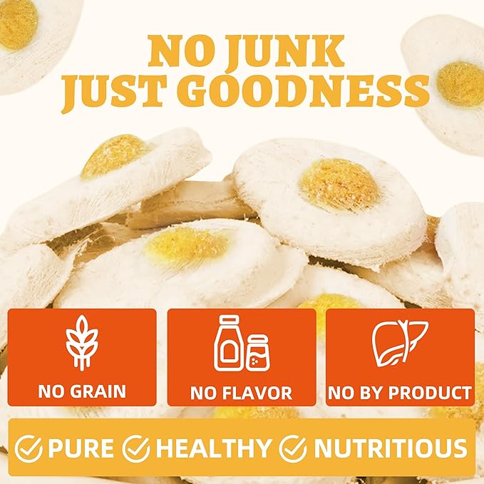 Wellix Freeze-Dried Treats for Dogs and Cats - Chicken Flavor Healthy Cat Treats 2.65oz, Mini Sunny Bites for Cat & Small Dog - Training Cat Treats for Indoor Cats - Supports Immunity&Gut Healthy