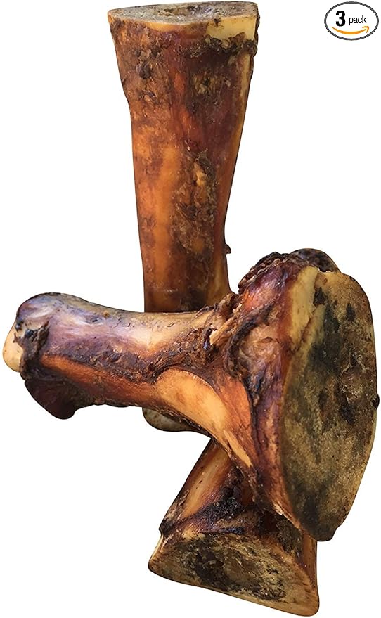 K9 Connoisseur Beef Marrow Large Dog Bones Long Lasting for Aggressive Chewers - USA Made Single Ingredient Champ Bones for Large Dogs Over 50 Pounds - 3 Pack
