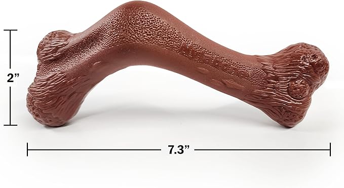 Nylabone Elk Bone Alternative Power Chew Toy for Dogs, Dog Toys for Aggressive Chewers, Venison Flavor, X-Large - 50+ lbs, 1 Count