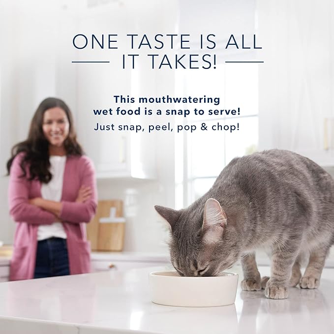 Blue Buffalo Tastefuls Spoonless Singles Natural Wet Cat Food Paté, 2.6-oz Twin-Pack Trays, Beef Entreé (24 Count)