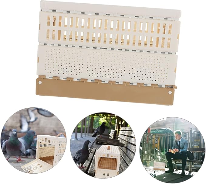 Mikikit Pigeon Travel Cage Small Foldable Bird Cage for Pigeon Nesting Domestication