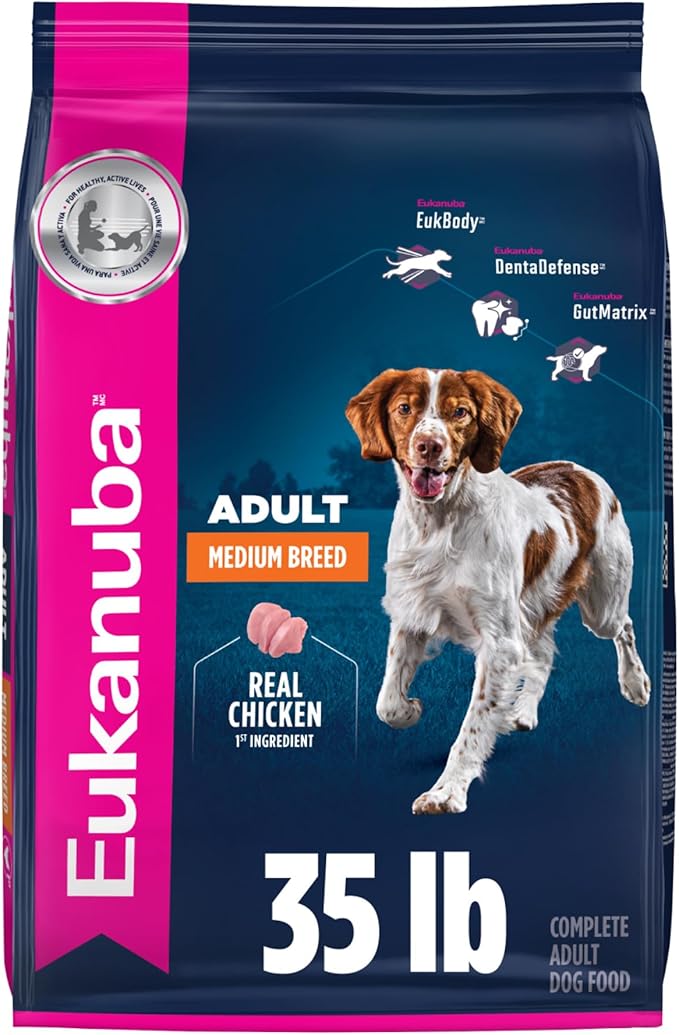 Eukanuba Adult Medium Breed Dry Dog Food, 35 lb bag