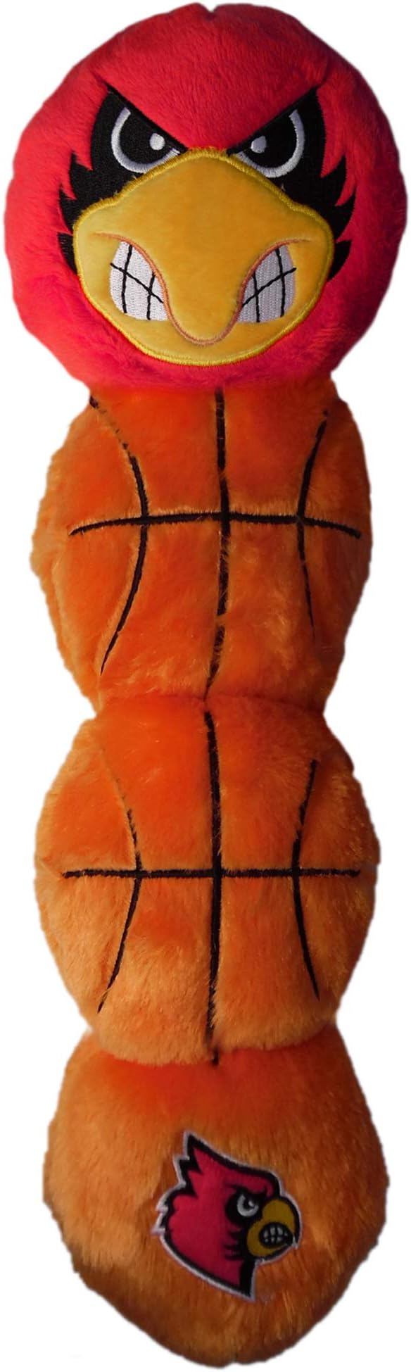Pets First NCAA Louisville Cardinals - Cardinal Bird Mascot Plush Dog Toy with 5 Inner SQUEAKERS. 21" Long, One Size, UL-3226