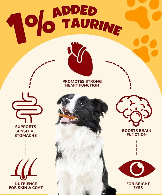 Chicken Wrapped Rawhide Sticks Dog Treats 10.6oz w/Taurine Rawhide Sticks Puppy Training Snacks Long Lasting Dog Chews Gluten Grain Free Dental Health Treats High Protein Low Fat