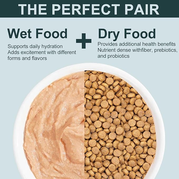 Lickable Creamy Cat Treats for Adult & Senior Cats, Premium Wet Pet Food Delectables Bisque for Cats Dogs Chicken Recipe Protein-Rich - (Pack of 10) 2.8 oz Pouches (Wet Cat Food Pack of 10)