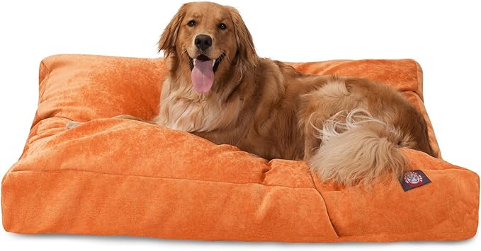 Majestic Pet Villa Rectangle Dog Bed Washable – Non Slip Comfy Pet Bed – Crate Bed with Removable Washable Cover – Kennel Bed for Sleeping, Polyester Fiber, Medium, Marine