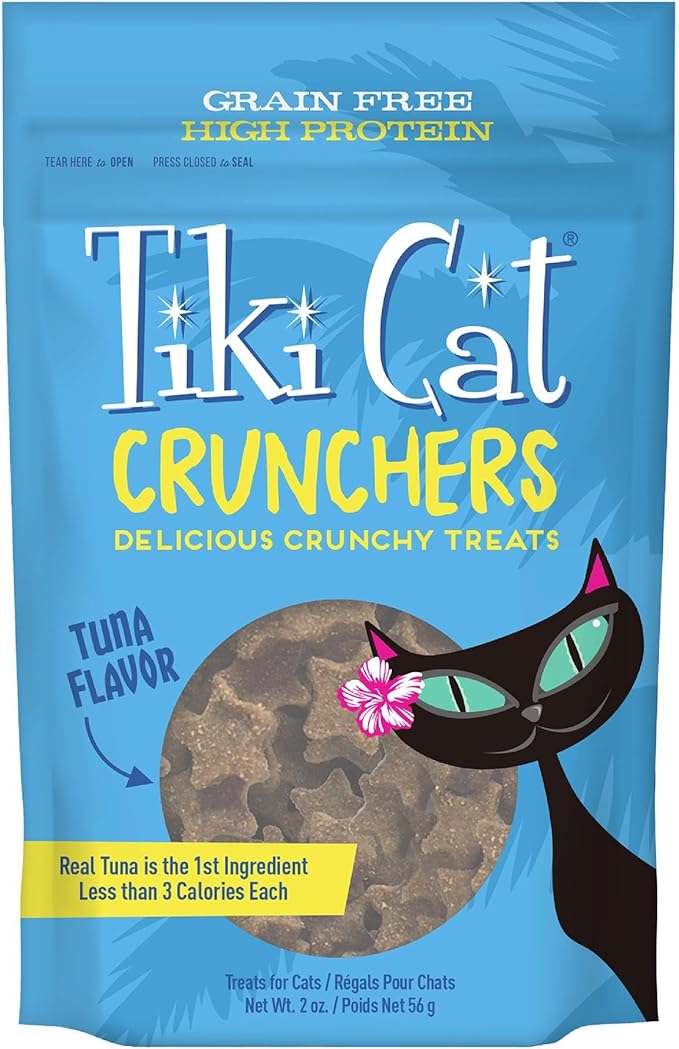 Tiki Cat Crunchers Meat-First Treats for Cats (1-Pack of 2oz. Pouches)