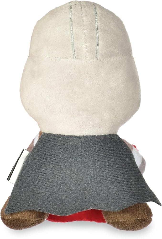 STAR WARS The Mandalorian Holiday Dog Toy | Hands Off My Bounty Mandalorian Squeaky Dog Toy Chew Toy | Plush Toy for Dogs | Small Dog Toy, 6 Inch, (FF19323)